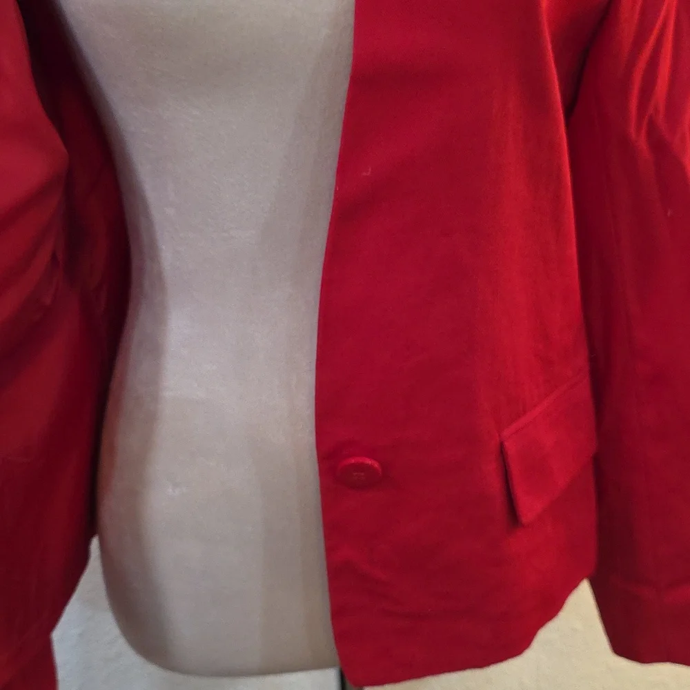 Claus Vibrant Red Women's Blazer - Picture 3 of 6